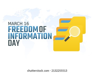 vector graphic of freedom of information day good for freedom of information day celebration. flat design. flyer design.flat illustration.