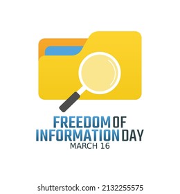 vector graphic of freedom of information day good for freedom of information day celebration. flat design. flyer design.flat illustration.