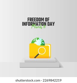 gráfico vectorial del día de la libertad de información bueno para la celebración del día de la libertad de información. diseño plano. diseño de volante.ilustración plana.