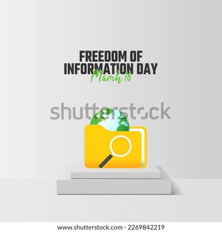 vector graphic of freedom of information day good for freedom of information day celebration. flat design. flyer design.flat illustration.