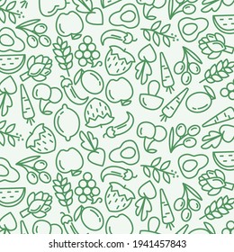 Vector Graphic Fruit element goods for background wallpaper and pattern seamless