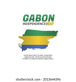 Vektorgrafik von Gabun Unabhängigkeit Tag gut für Gabun Unabhängigkeit Tag Feier. flaches Design. flyer design.flache Illustration.