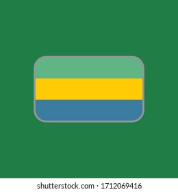 vector graphic of the gabon state flag