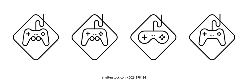 Vector graphic of game icon collection