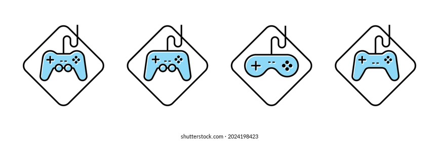 Vector graphic of game icon collection