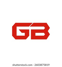 Vector graphic of GB Logo. G and B Letter Logo. Monogram Initials. with modern concept. This vector is perfect for company logo, wedding name design template, banner, decoration and identity name etc.