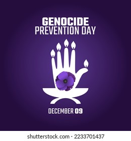 vector graphic of genocide prevention day good for genocide prevention day celebration. flat design. flyer design.flat illustration.