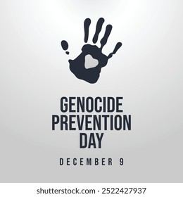 Gráfico de Vector del Día de Prevención del Genocidio ideal para la celebración del Día de Prevención del Genocidio.