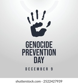 vector graphic of Genocide Prevention Day ideal for Genocide Prevention Day celebration.