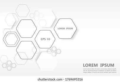 vector graphic geometric hexagon shape.