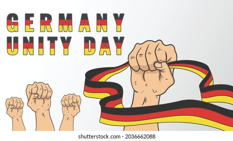 Vector graphic of Germany Unity Day Background