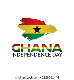 vector graphic of Ghana independence day good for Ghana independence day celebration. flat design. flyer design.flat illustration.