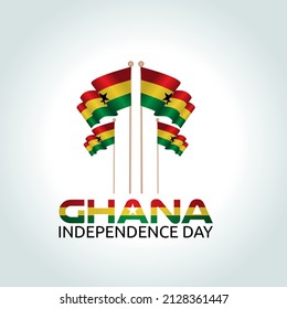 vector graphic of Ghana independence day good for Ghana independence day celebration. flat design. flyer design.flat illustration.