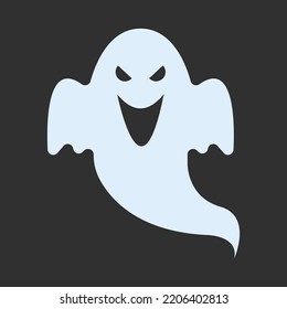 Vector graphic of ghost. Simple ghost illustration with flat design style. Suitable for content design assets