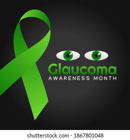 vector graphic of glaucoma awareness month good for glaucoma awareness month celebration. flat design. flyer design.flat illustration.