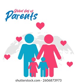 Vector graphic of Global Day of Parents for Global Day of Parents celebration.