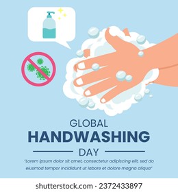 Vector Graphic of Global handwashing day event celebrate