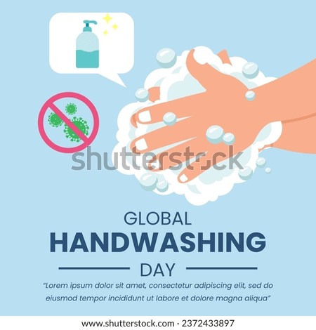 Vector Graphic of Global handwashing day event celebrate