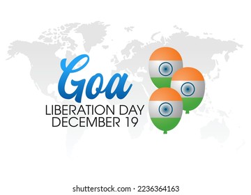 vector graphic of goa liberation day good for goa liberation day celebration. flat design. flyer design.flat illustration.