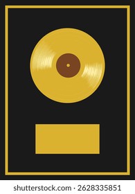 
Vector graphic - Golden record - Award