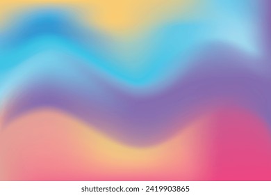 Vector graphic of gradient wallpaper, blurred colorful background, editable and resizable EPS 10