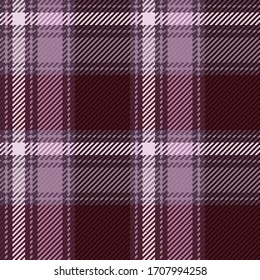 Vector graphic of gray, white and maroon gingham cloth background with fabric texture. Seamless fabric texture. Suits for decorative paper, packaging and gift wrap. No gradient. No transparent. EPS10.