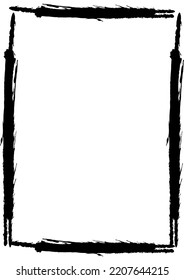 Vector graphic of grunge frame background. Black and white grunge rectangle background. Grunge frame illustration. Good element design for your poster, banner, advertisement etc. vector eps10.

