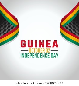 vector graphic of Guinea independence day good for Guinea independence day celebration. flat design. flyer design.flat illustration.