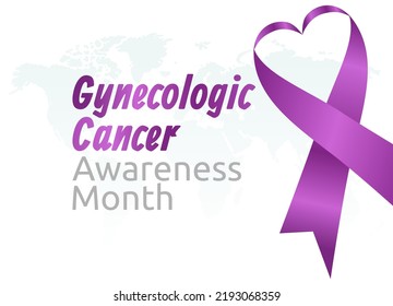 vector graphic of gynecologic cancer awareness month good for gynecologic cancer awareness month celebration. flat design. flyer design.flat illustration.