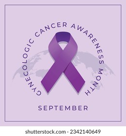 vector graphic of Gynecologic Cancer Awareness Month good for Gynecologic Cancer Awareness Month celebration. flat design. flyer design.flat illustration.