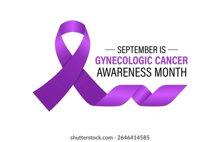  Vector graphic of Gynecologic Cancer Awareness Month is Unite to Educate, Empower, and Save Lives. Increase awareness of cervical, ovarian, uterine, vaginal, and vulvar cancers. Banner poster, social