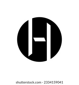 Vector graphic of H Letter Logo Template monogram. This H vector monogram is perfect for company logo, T-shirt design, banner, decoration, sticker, label, and branding etc.