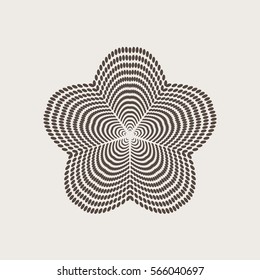 Vector graphic halfton elements. Vector design element. Geometric fashion pattern. Vector star, snowflake, round pattern.