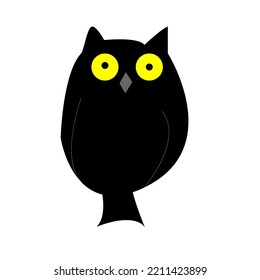 Vector graphic of Hand drawn owl isolated on white background. Owl sketch black and white hand drawn image. Vector illustration eps10.