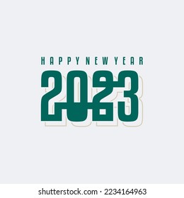 vector graphic of happy new year 2023 logo