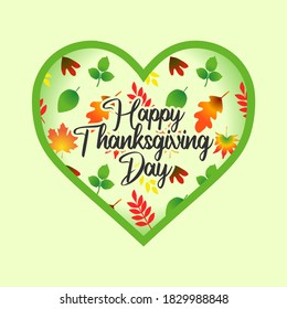 vector graphic of happy thanksgiving day good for happy thanksgiving celebration. flat design. flyer design.flat illustration.