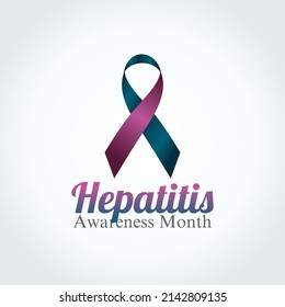 vector graphic of hepatitis awareness month good for hepatitis awareness month celebration. flat design. flyer design.flat illustration.