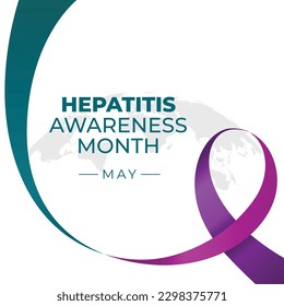 vector graphic of Hepatitis awareness month good for Hepatitis awareness month celebration. flat design. flyer design.flat illustration.