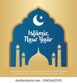 vector graphic of Hijri New Years Day ideal for Hijri New Years Day celebration.