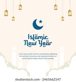 vector graphic of Hijri New Years Day ideal for Hijri New Years Day celebration.
