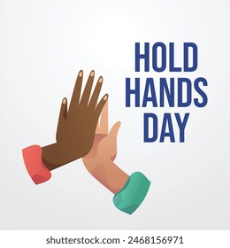 Gráfico de Vector de Hold Hands Day ideal para la celebración del Día de Hold Hands.