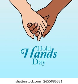 Vector graphic of Hold Hands Day for Hold Hands Day celebration.
