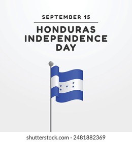 Vector gráfico del Día de la Independencia de Honduras ideal para la celebración del Día de la Independencia de Honduras.