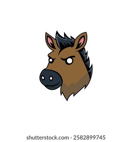 Vector graphic of horse head vector artwork illustration mascot. This vector is perfect for templates, t-shirt designs, branding, business, banners, decorations and wallpapers etc.
