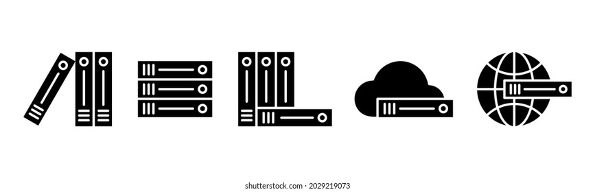 Gráfico vectorial de la colección de iconos de hospedaje