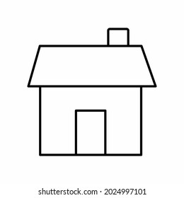 Vector Graphic of House - Line Style - simple illustration. Editable stroke. Design template vector.outline style design.Vector graphic illustration