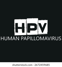 Vector gráfico de la Plantilla de fondo del diseño del Vector de la vacuna contra el virus del papiloma humano. Ilustración vectorial