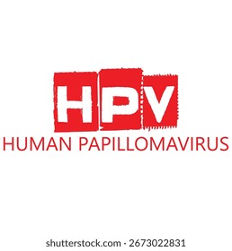 Vector graphic of HPV -Human papilloma virus vaccine Vector design background template. Vector illustration