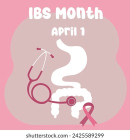 vector graphic of IBS Month ideal for IBS Month celebration.