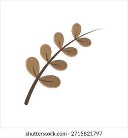 Vector graphic icon for autumn leaf